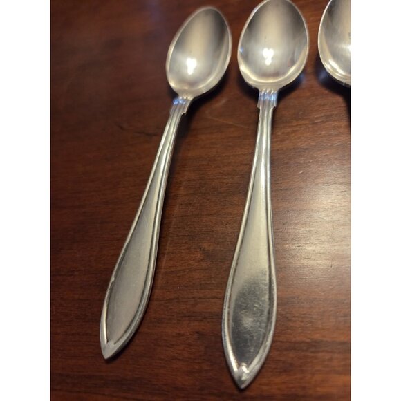 Gense ALP 45GR‎ GEN4 Five O'Clock Spoons  5 1/8" Silverplate Lot of 6 - Picture 4 of 16